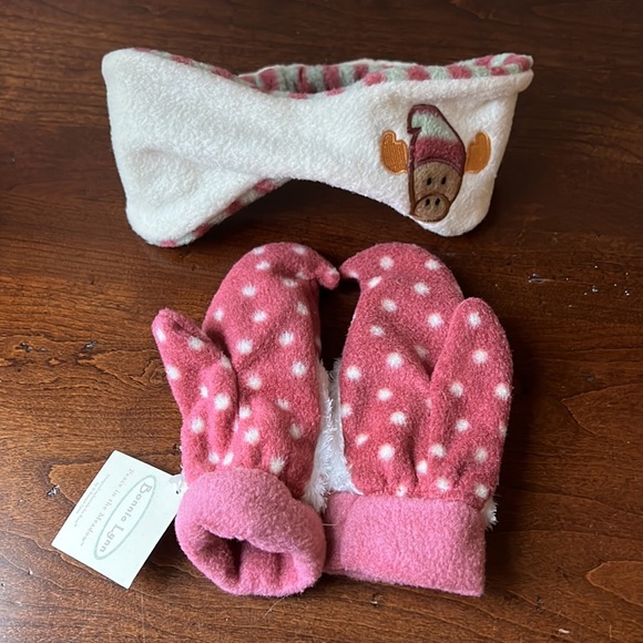 Russ Bonnie Lynn Peace in the Meadow Mittens and Headband - Picture 3 of 3